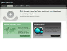 Tablet Screenshot of petit-film.com